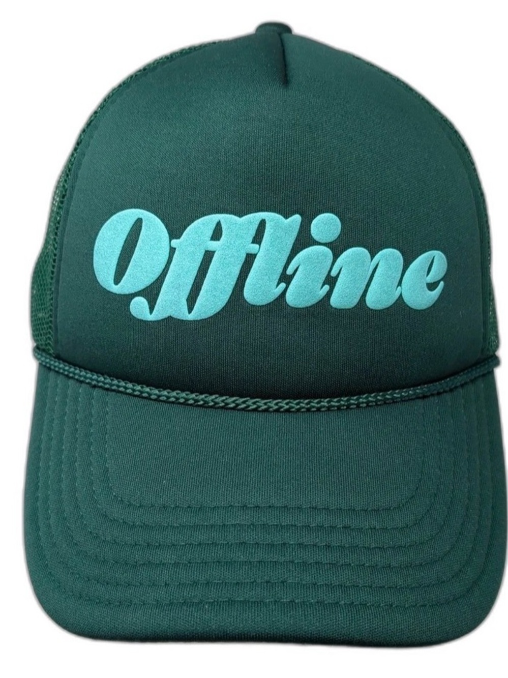 Offline Snapback Trucker Hat
Green NEW Adjustable Outdoor Mesh Back Rope